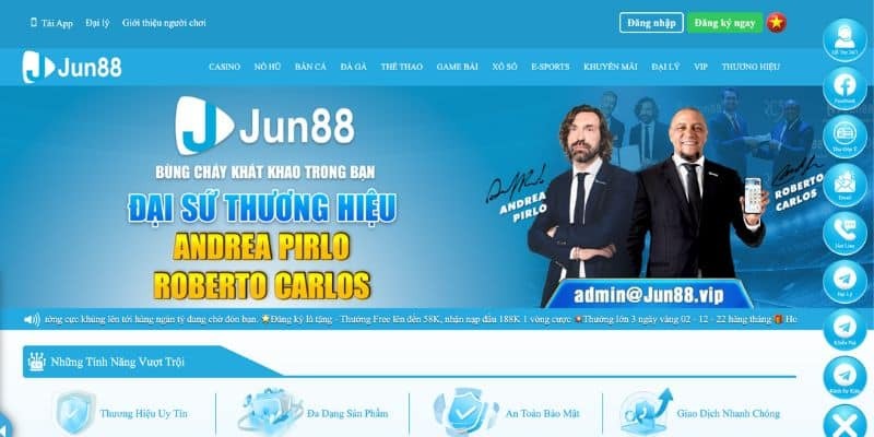 Tổng hợp sảnh cược JUN88 hot bạn nên thử sức